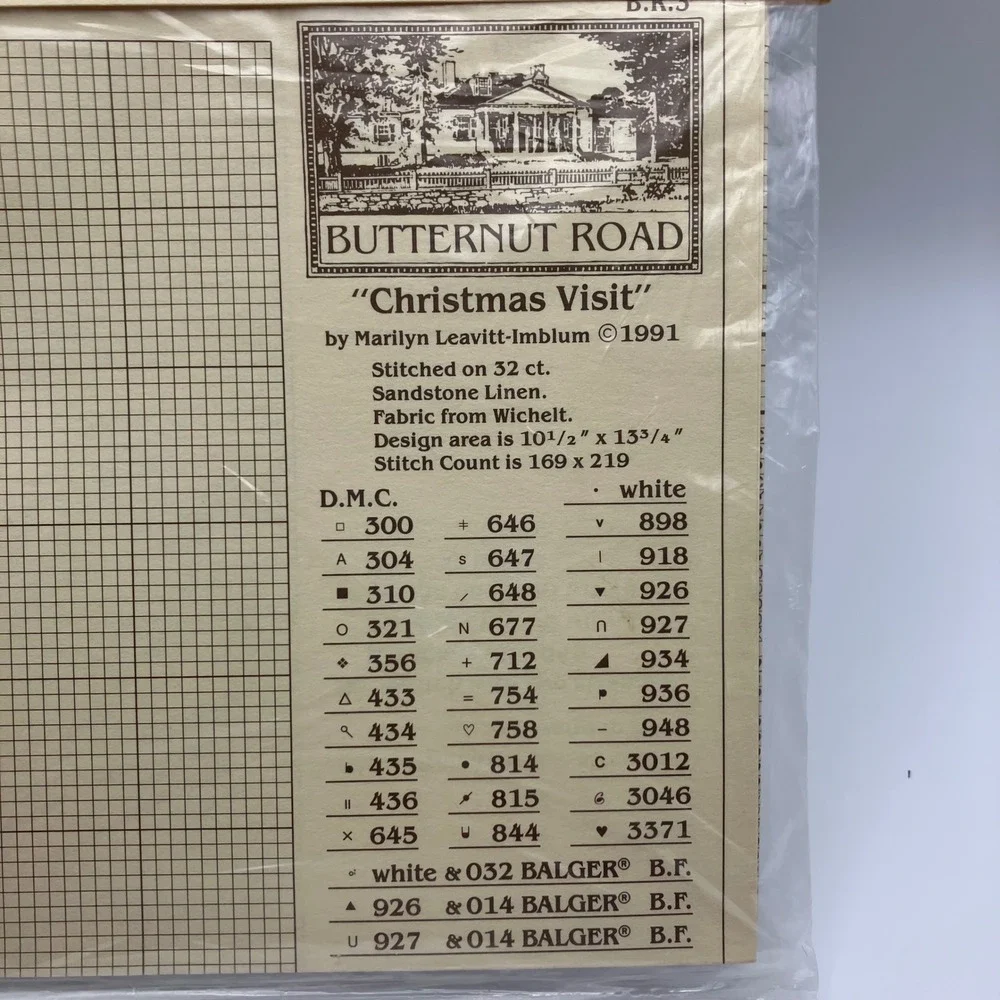 Butternut Road Cross Stitch Kits‎ Christmas Visit Spiritdancer BR-10 BR-3 New